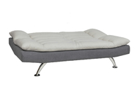 Fabric Cover Functional Sofa Bed Foam Dacron Metal Legs Imitated Linen